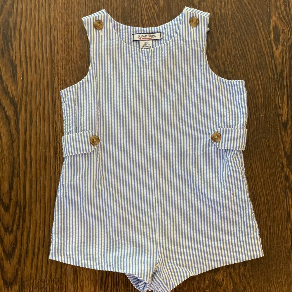 Baby boy seer sucker outfit